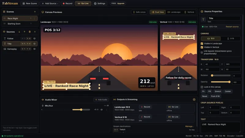 FabStream editor